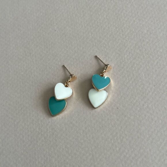 Heart Drop Earrings #1737 - Picture 2 of 4